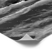 Cape Blanco Leuchtturm in Schwarzweiß Poster (Ecke)