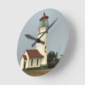Cape Blanco Lighthouse, OR Runde Wanduhr (Winkel)