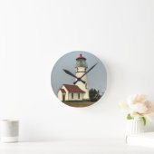 Cape Blanco Lighthouse, OR Runde Wanduhr (Zuhause)