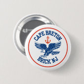 Cape Breton Adler Pin Button (Vorne & Hinten)