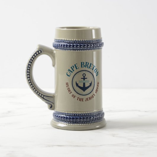 Cape Breton Herz der Jersey Shore Stein Bierglas (Links)