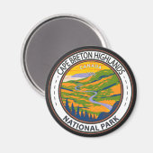 Cape Breton Highlands National Park Canada Abzeich Magnet (Vorderseite/Rückseite)