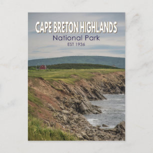 Cape Breton Highlands National Park Canada Vintag Postkarte