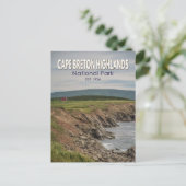 Cape Breton Highlands National Park Canada Vintag Postkarte (Stehend Vorderseite)