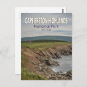 Cape Breton Highlands National Park Canada Vintag Postkarte (Vorne/Hinten)