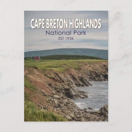 Cape Breton Highlands National Park Canada Vintag Postkarte (Vorderseite)