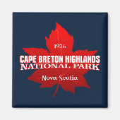 Cape Breton Highlands NP (Ahornblatt) Magnet (Vorne)