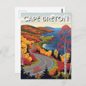 Cape Breton Island Canada Wildflowers Postkarte (Vorne/Hinten)