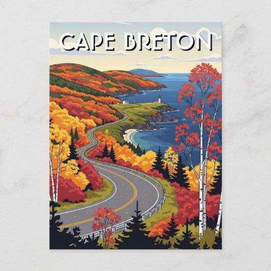 Cape Breton Island Canada Wildflowers Postkarte (Vorderseite)