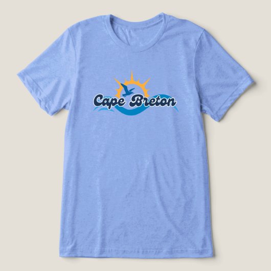 Cape Breton Möwe & Wellen Tee (Design Vorderseite)