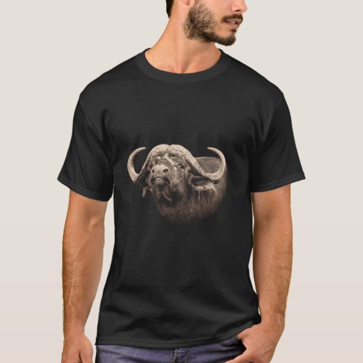 Cape Buffalo African Safari T-Shirt (Vorderseite)