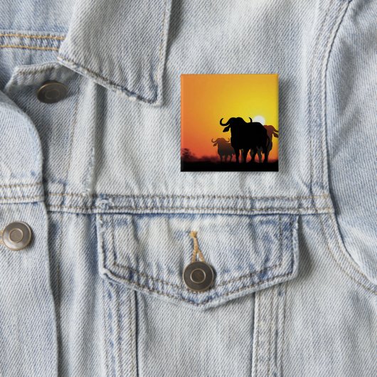 Cape Buffalo Button (Beispiel)