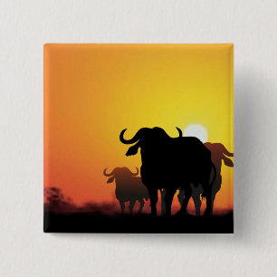 Cape Buffalo Button