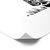 Cape Buffalo Design Poster (Ecke)