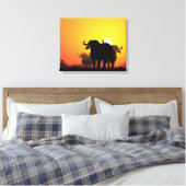 Cape Buffalo Leinwanddruck (Insitu (Schlafzimmer))