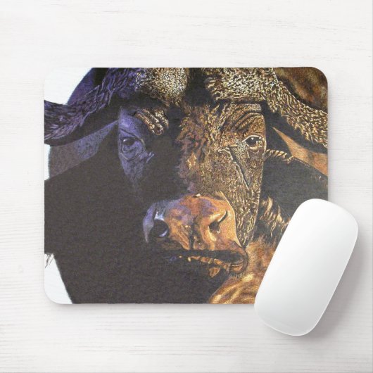 Cape Buffalo Mousepad (Mit Mouse)