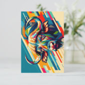 Cape Buffalo Notecard (Stehend Vorderseite)