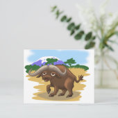 Cape Buffalo Postkarte (Stehend Vorderseite)