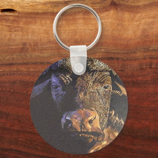 Cape Buffalo Schlüsselanhänger (Vorderseite)