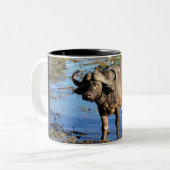 Cape Buffalo von Rowood © Zweifarbige Tasse (Vorderseite Links)
