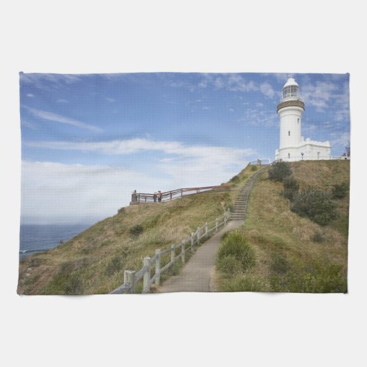 Cape Byron Lighthouse, Cape Byron (Australien 2 Geschirrtuch (Horizontal)