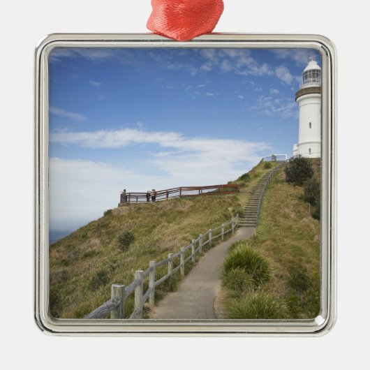 Cape Byron Lighthouse, Cape Byron (Australien 2 Silbernes Ornament (Vorne)