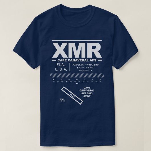 Cape Canaveral AFS Air Force Station XMR T - Shirt (Design vorne)