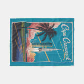 Cape Canaveral Florida Illustration Art Fleecedecke (Vorderseite (Horizontal))