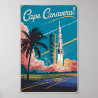 Cape Canaveral Florida Illustration Art