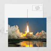 Cape Canaveral Launch Pad mit dem Label Postkarte (Vorne/Hinten)