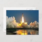 Cape Canaveral Launch Pad mit dem Label Postkarte (Vorne/Hinten)