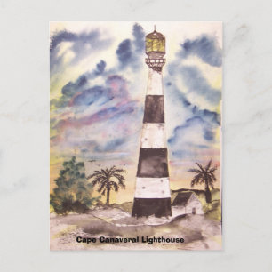 Cape Canaveral Leuchtturm, Cape Canaveral Light.. Postkarte