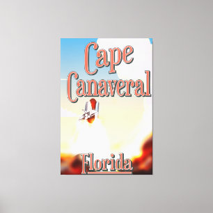 Cape Canaveral Reiseplakat Leinwanddruck