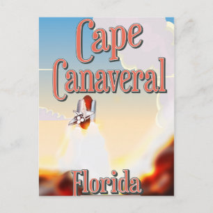 Cape Canaveral Reiseplakat Postkarte