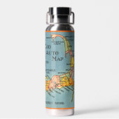 Cape - Cape Cod Massachusetts Karte Wasserflasche Trinkflasche (Rückseite)