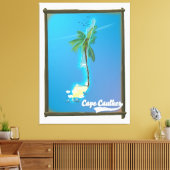 Cape Caulker Reiseplan Leinwanddruck (Insitu (Wohnzimmer))