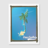 Cape Caulker Reiseplan Magnetkarte (Vorderseite)