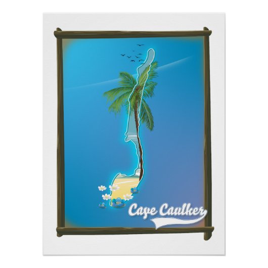 Cape Caulker Reiseplan Poster (Vorderseite)