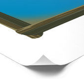 Cape Caulker Reiseplan Poster (Ecke)