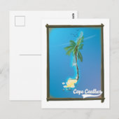 Cape Caulker Reiseplan Postkarte (Vorne/Hinten)