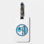 Cape Charles Beach Virginia Palm Tree Birds Gepäckanhänger (Rückseite vertikal)