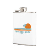 Cape Charles Beach Virginia Sun Palm Trees Flachmann (Links)