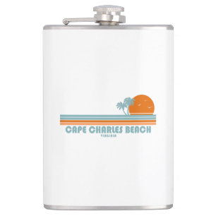 Cape Charles Beach Virginia Sun Palm Trees Flachmann