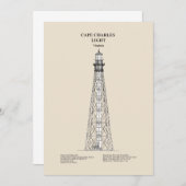 Cape Charles Lighthouse - Virginia - SBD Dankeskarte (Vorne/Hinten)
