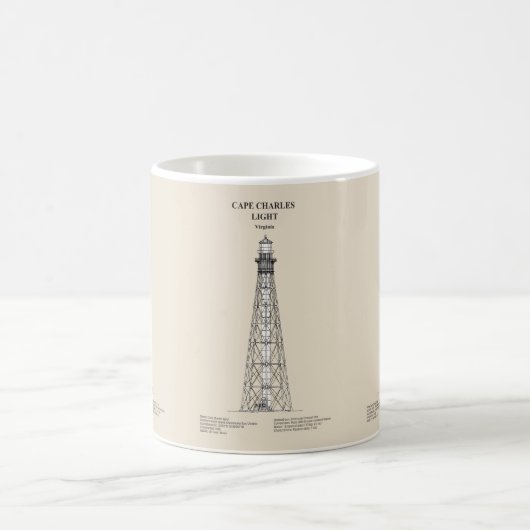 Cape Charles Lighthouse - Virginia - SBD Kaffeetasse (Mittel)