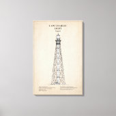 Cape Charles Lighthouse - Virginia - SBD Leinwanddruck (Vorderseite)