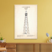 Cape Charles Lighthouse - Virginia - SBD Leinwanddruck (Insitu (Wohnzimmer))