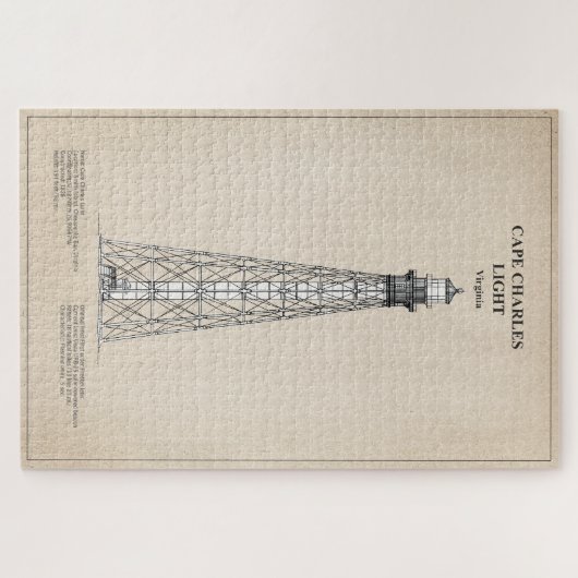 Cape Charles Lighthouse - Virginia - SBD Puzzle (Horizontal)