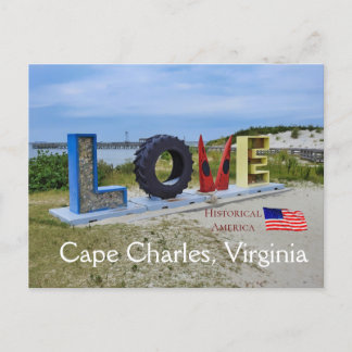 Cape Charles Virginia - Historisches Amerika Postkarte