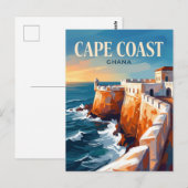 Cape Coast Castle Ghana Postkarte (Vorne/Hinten)